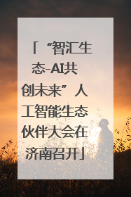 “智汇生态-AI共创未来”人工智能生态伙伴大会在济南召开