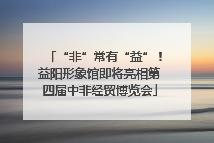 “非”常有“益”！益阳形象馆即将亮相第四届中非经贸博览会