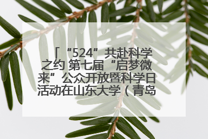 “524”共赴科学之约 第七届“启梦微来”公众开放暨科学日活动在山东大学（青岛）成功举办