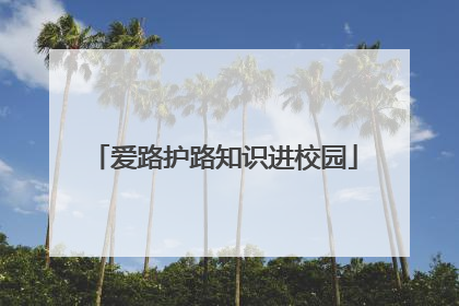 爱路护路知识进校园