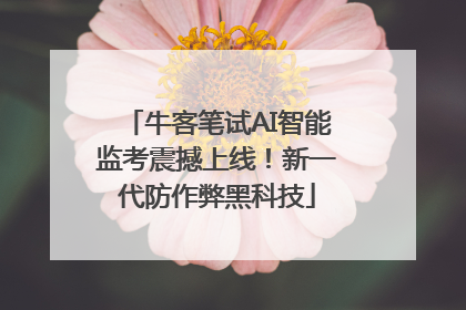 牛客笔试AI智能监考震撼上线！新一代防作弊黑科技