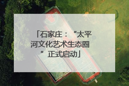 石家庄：“太平河文化艺术生态圈”正式启动