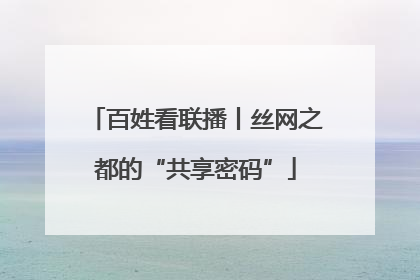 百姓看联播丨丝网之都的“共享密码”