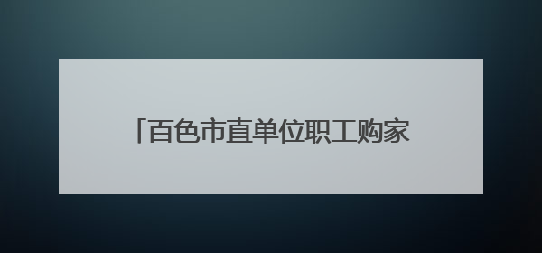 百色市直单位职工购家电最高补60％，相关负责人：仅200个名额，不会严格筛查身份