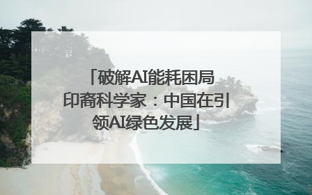 破解AI能耗困局 印裔科学家：中国在引领AI绿色发展