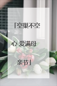 空巢不空心 爱满母亲节