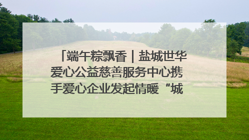 端午粽飘香｜盐城世华爱心公益慈善服务中心携手爱心企业发起情暖“城市守护者”慰问活动