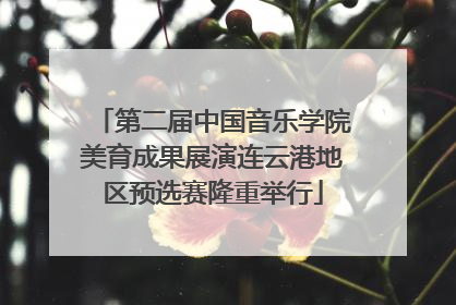 第二届中国音乐学院美育成果展演连云港地区预选赛隆重举行