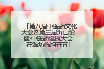 第八届中医药文化大会暨第三届沂山论健·中医药健康大会在潍坊临朐开幕