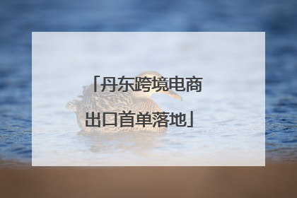 丹东跨境电商出口首单落地