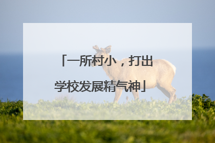 一所村小，打出学校发展精气神