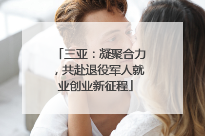 三亚：凝聚合力，共赴退役军人就业创业新征程