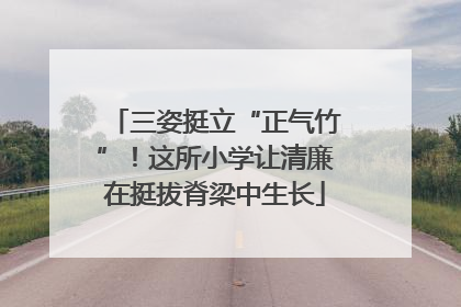 三姿挺立“正气竹”！这所小学让清廉在挺拔脊梁中生长