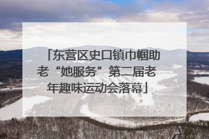 东营区史口镇巾帼助老“她服务”第二届老年趣味运动会落幕