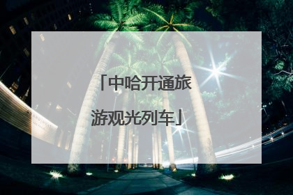 中哈开通旅游观光列车