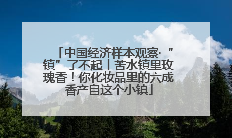 中国经济样本观察·“镇”了不起丨苦水镇里玫瑰香！你化妆品里的六成香产自这个小镇