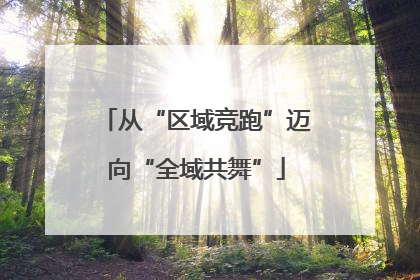 从“区域竞跑”迈向“全域共舞”