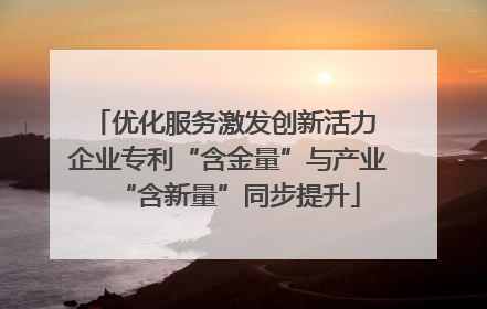 优化服务激发创新活力 企业专利“含金量”与产业“含新量”同步提升