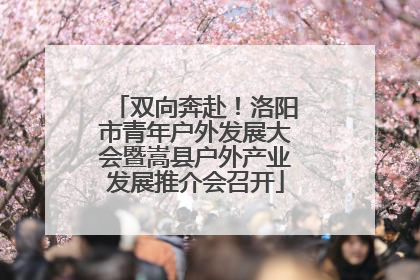 双向奔赴！洛阳市青年户外发展大会暨嵩县户外产业发展推介会召开