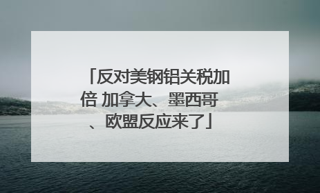 反对美钢铝关税加倍 加拿大、墨西哥、欧盟反应来了