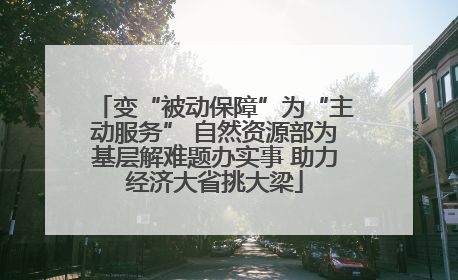 变“被动保障”为“主动服务” 自然资源部为基层解难题办实事 助力经济大省挑大梁