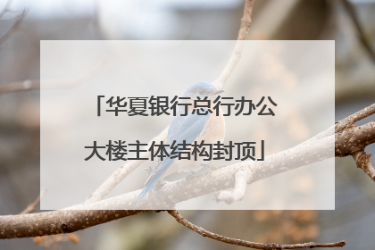 华夏银行总行办公大楼主体结构封顶