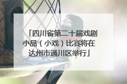 四川省第二十届戏剧小品（小戏）比赛将在达州市通川区举行