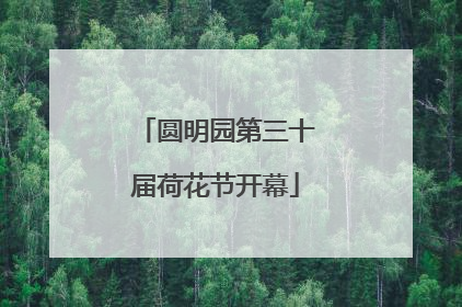 圆明园第三十届荷花节开幕