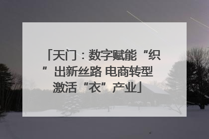 天门：数字赋能“织”出新丝路 电商转型激活“衣”产业