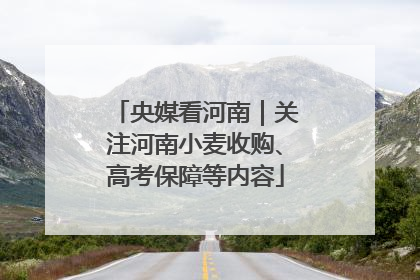 央媒看河南｜关注河南小麦收购、高考保障等内容