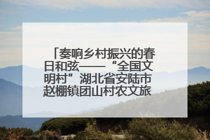 奏响乡村振兴的春日和弦——“全国文明村”湖北省安陆市赵棚镇团山村农文旅融合发展见闻