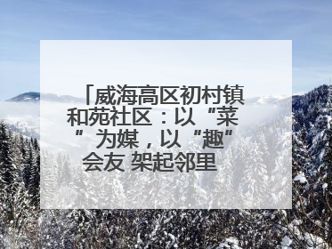 威海高区初村镇和苑社区：以“菜”为媒，以“趣”会友 架起邻里 “连心桥”