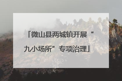 微山县两城镇开展“九小场所”专项治理