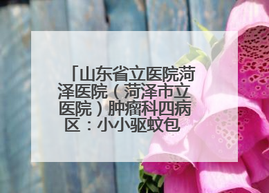 山东省立医院菏泽医院（菏泽市立医院）肿瘤科四病区：小小驱蚊包 暖暖医患情