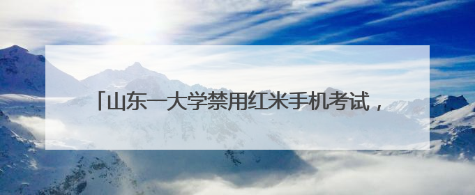 山东一大学禁用红米手机考试，小米王化回应：并非学校要求