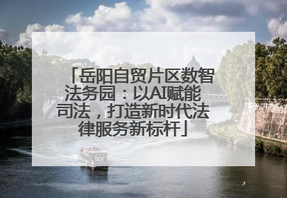 岳阳自贸片区数智法务园：以AI赋能司法，打造新时代法律服务新标杆