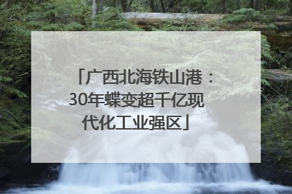 广西北海铁山港：30年蝶变超千亿现代化工业强区
