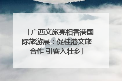 广西文旅亮相香港国际旅游展：促桂港文旅合作 引客入壮乡