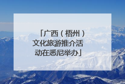 广西（梧州）文化旅游推介活动在悉尼举办