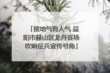 接地气有人气 益阳市赫山区龙舟赛场吹响征兵宣传号角