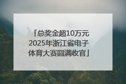 总奖金超10万元 2025年浙江省电子体育大赛圆满收官