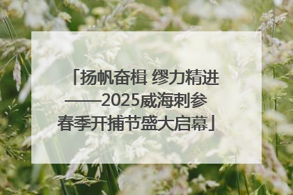 扬帆奋楫 缪力精进——2025威海刺参春季开捕节盛大启幕