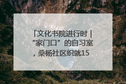 文化书院进行时｜“家门口”的自习室，桑杨社区织就15分钟学习生活圈