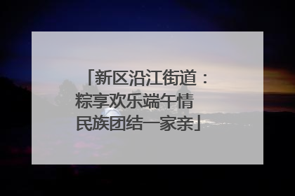 新区沿江街道：粽享欢乐端午情 民族团结一家亲