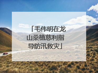 毛伟明在龙山桑植慈利指导防汛救灾