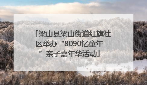梁山县梁山街道红旗社区举办“8090忆童年”亲子嘉年华活动