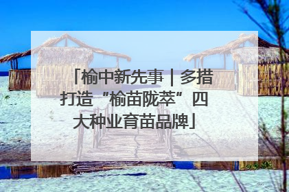 榆中新先事｜多措打造“榆苗陇萃”四大种业育苗品牌