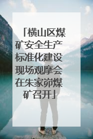 横山区煤矿安全生产标准化建设现场观摩会在朱家峁煤矿召开