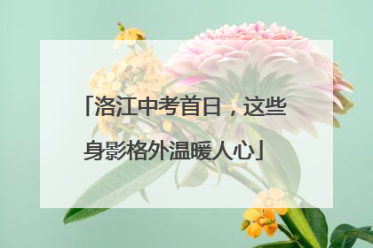 洛江中考首日，这些身影格外温暖人心