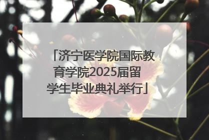 济宁医学院国际教育学院2025届留学生毕业典礼举行